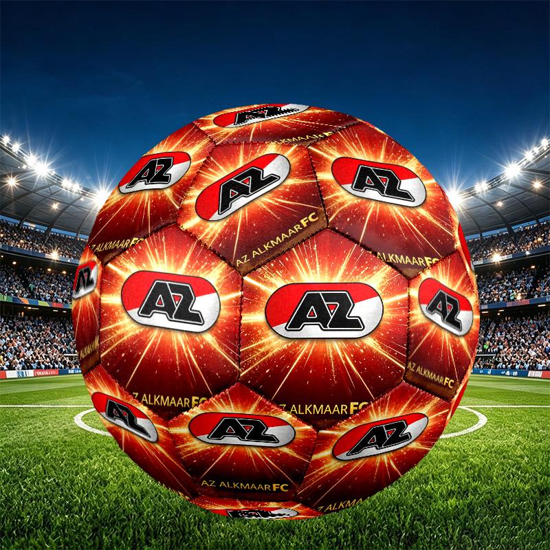 AZ Alkmaar Print Size 5 Soccer Ball, PU Wear Resistant Football for Match Training and Daily Practice, Birthday Gift for Soccer Fans