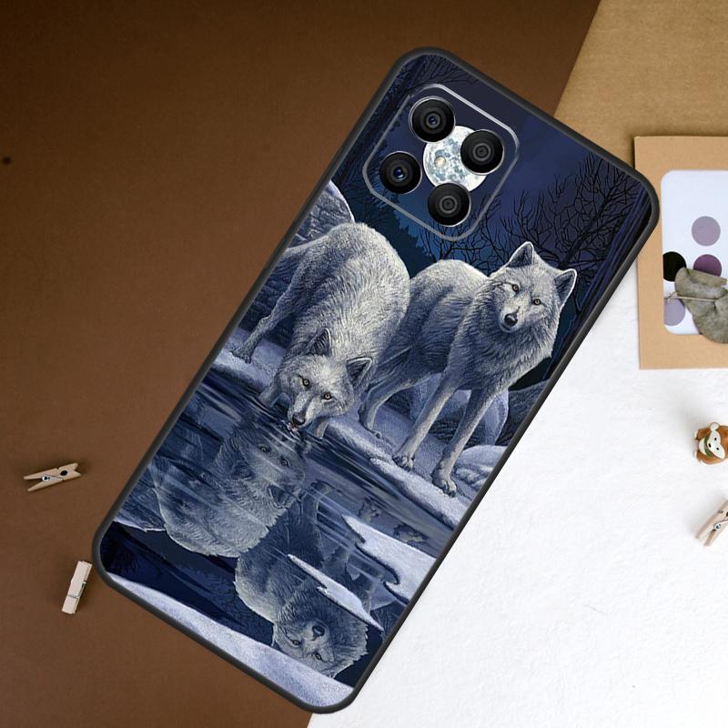 Чехол-Арт Волк Для Honor 400 Pro 200 50 70 90 X9a X9b X9c X9d X8a X8b X8c Magic 7 Lite 5 6 8 Pro