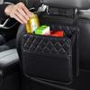 PU Leather Car Seat Back Storage Bag Organizer Hanging Bag Accessory Universal