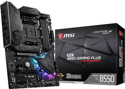 MSI Материнская плата MPG B550 GAMING ATX AMD B550 Ryzen 5000 Series Processor MB5873 PLUS/A [С чипсетом]