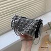 This Year's Popular Small Bags Are Women's Summer Versatile New Trendy Fashion Shoulder Messenger Bags Trendy Diamond-encrusted Cylindrical Bags