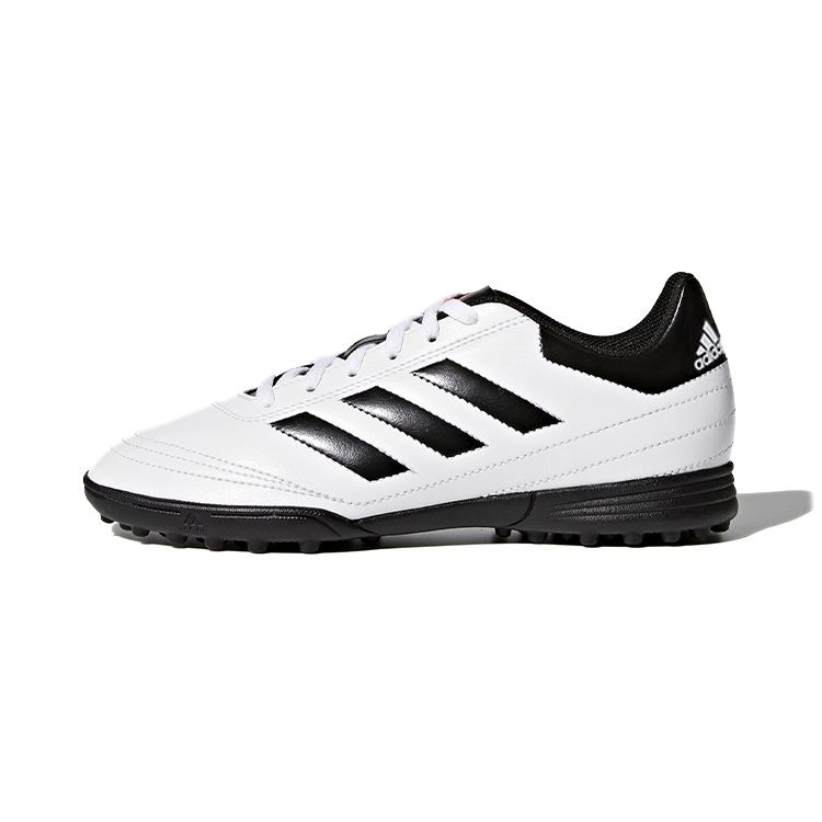 Adidas Goletto VI TF Round Toe Comfortable Shock Absorbing Durable Low Top Soccer Shoes Kids Soccer Shoes Black White AQ4305