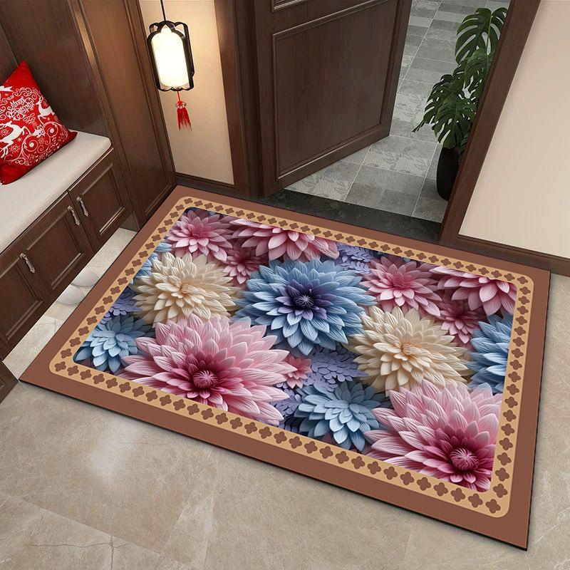 Diatom mud floor mat bathroom bathroom bathroom door absorbent floor mat non-slip quick drying household door floor mat carpet