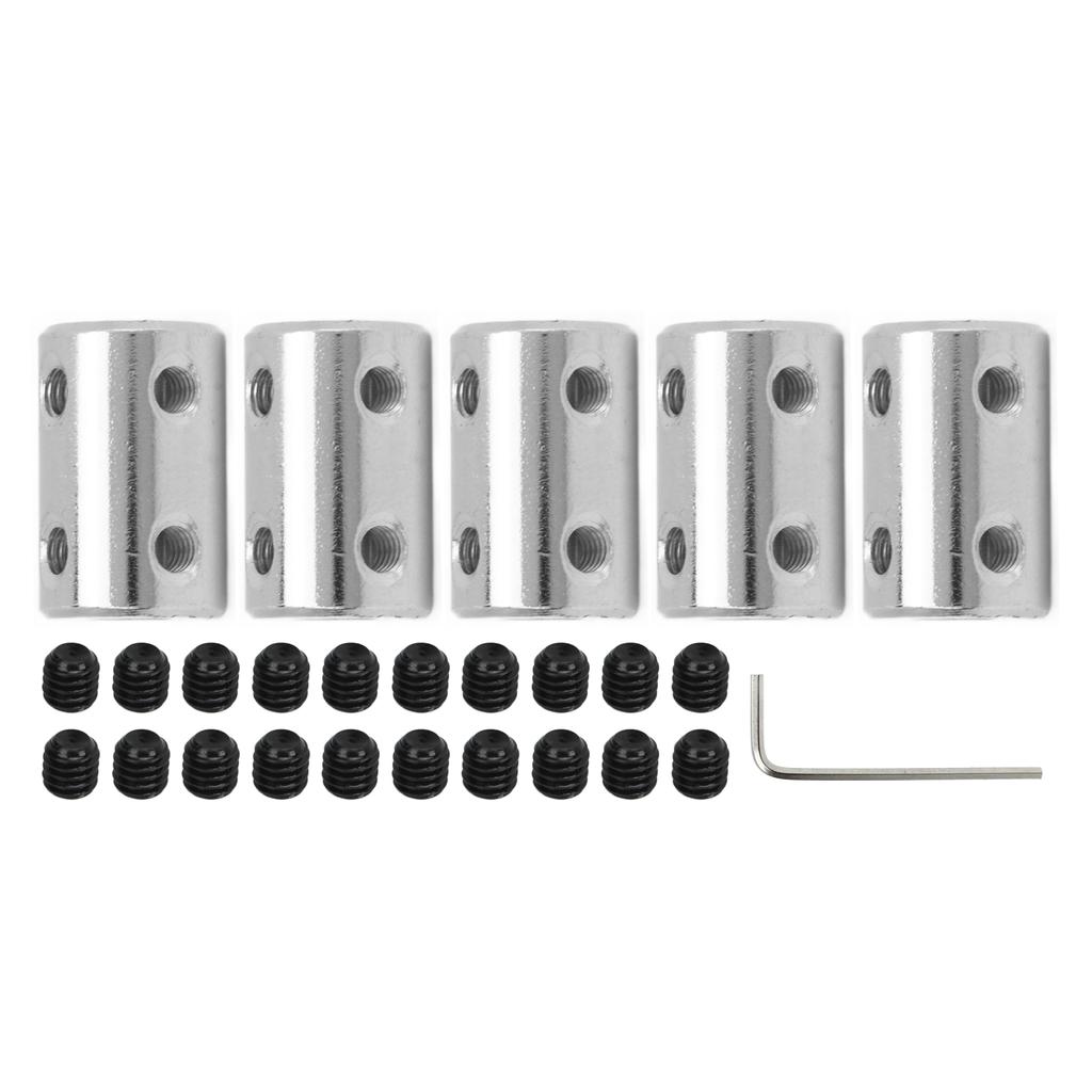 5pcs Flexible Shaft Coupling 6 To 6mm Steel High Strength Motor Shaft Connector for Transmission