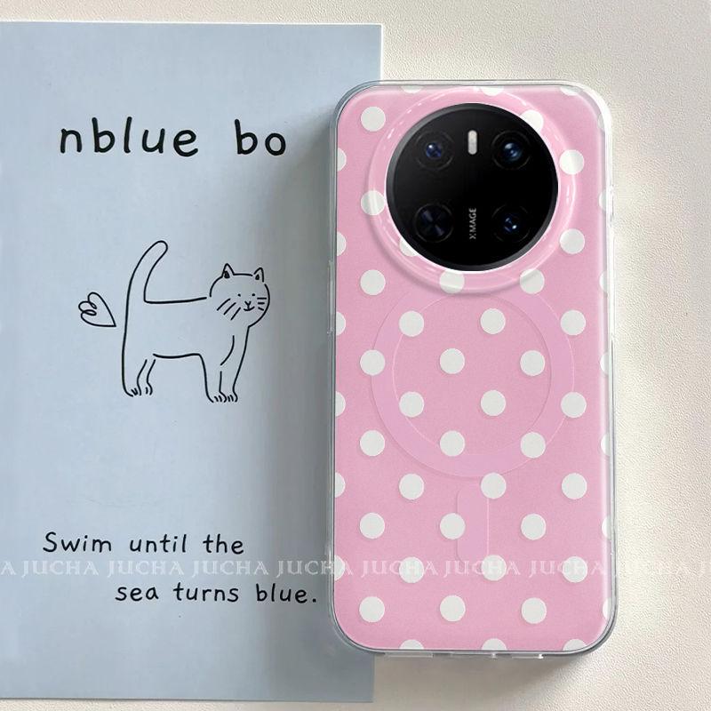 Applicable to Huawei mate mobile phone case anti-drop new matepro + silicone female all-inclusive dopamine polka dot