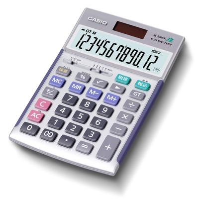Casio подлинный практичный калькулятор 12-значный расчет функция зеленый закон о закупках соответствует Just Type Silver JS-20WK