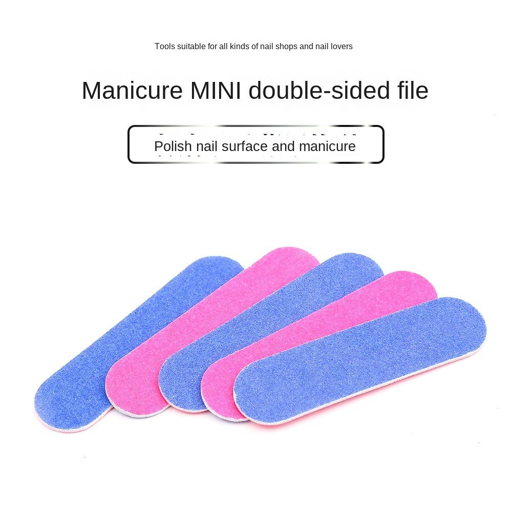 100 pcs Single-use Wood Chip Nail File Blue Veneer File Professional Disposable Nail Files  Women