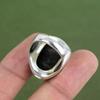 Кольцо из обсидиана с серебристым блеском Кольцо из стерлингового серебра 925 пробы Ручная работа Кольцо с драгоценным камнем Серебристый блеск Обсидиан Украшения Подарок для нее Доступно по размеру кольца