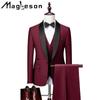 9 Color Men's Clothing Autumn Men's Business Leisure Suit Suit Male Wedding Groom Dress Slim Suit Men Suits & Blazers