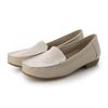 ING Beige Size IGKK32175 Women's Moccasins, 24.5cm,