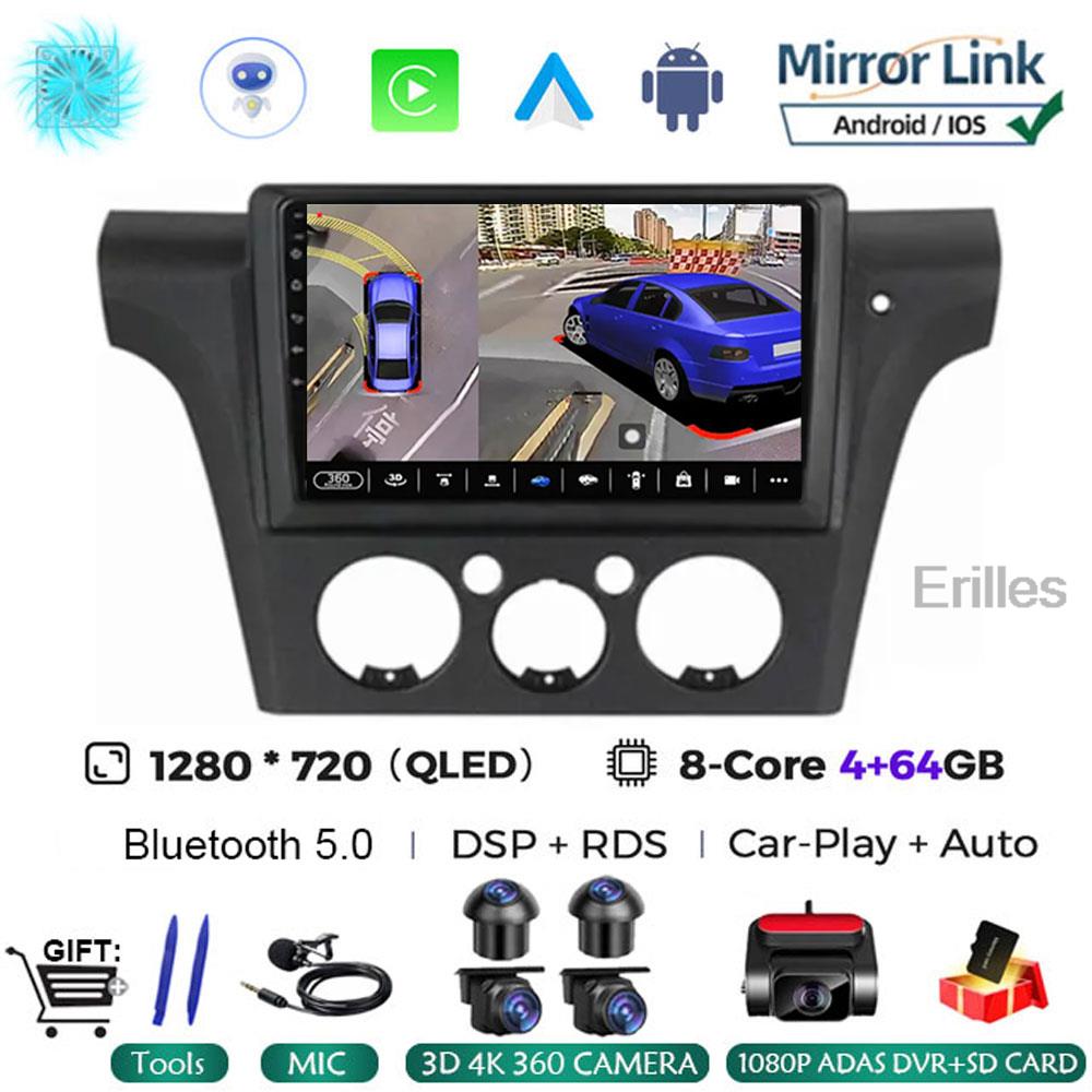 Для Mitsubishi Outlander 1 2002-2008 2Din 4G Android 14 Автомобильный Радио Мультимедиа Видео Плеер Навигация GPS Carplay Стерео БЕЗ DVD