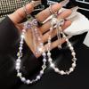 High Luxury Rhinestone Phone Lanyard Pearl Rhinestone Phone Rope  Girls New Year Gift