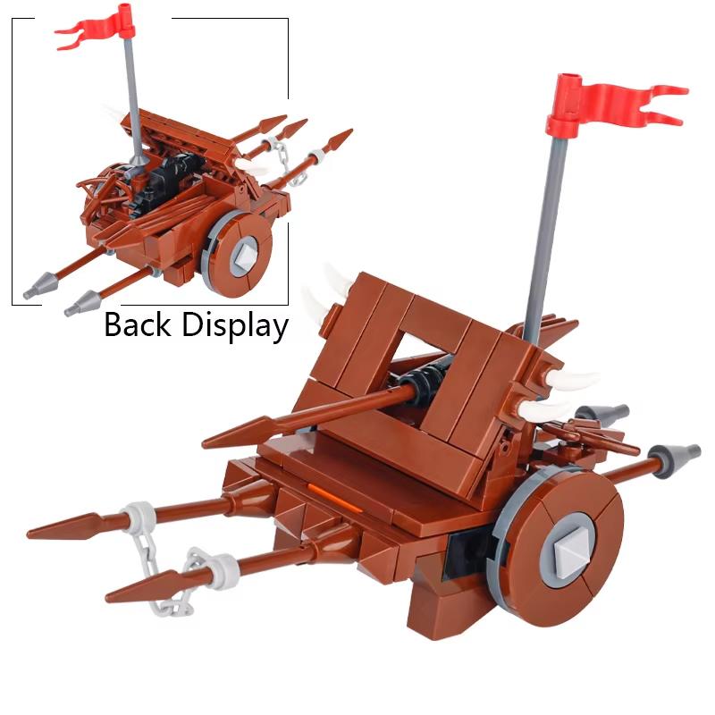 MOC Средневековая Сцена Строительные Блоки Военный Лагерь Viking Warrior Солдаты Палатка Аванпост Пиратский Корабль Конюшня Замковая Стена Кирпичи Игрушка