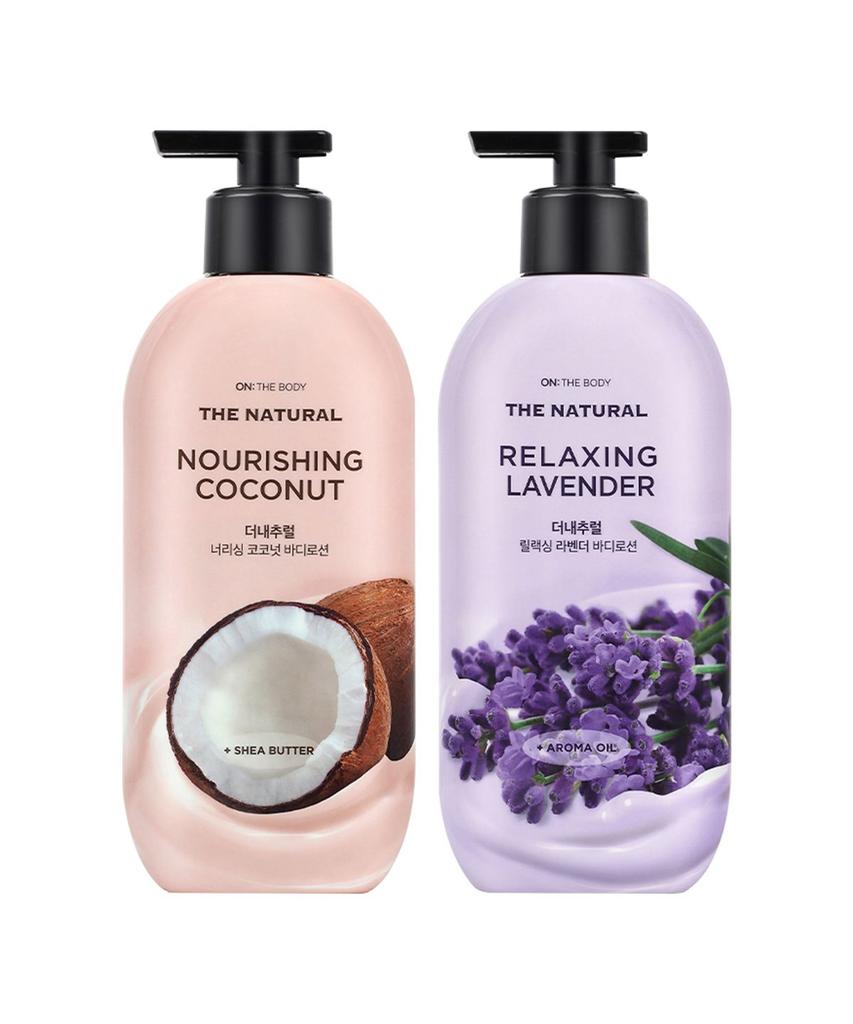 The Natural Body Lotion 400ml x 2 (Choose 1: Coconut or Lavender)