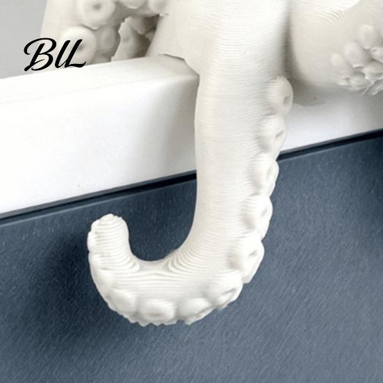 3D Printed Marine Crafts Octopus Figurine, Cute Animal Sculpture for Unique Office Gadgets Computer Monitor Decor, Desk Shelf Ornament, Collectible