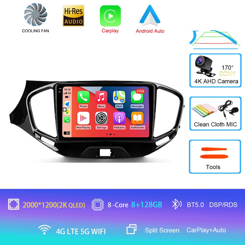 Android 14 для LADA Vesta Cross Sport 2015 2022 Автомобильный радиоприемник Мультимедиа Видеоплеер Навигация стерео Нет 2din 2 din