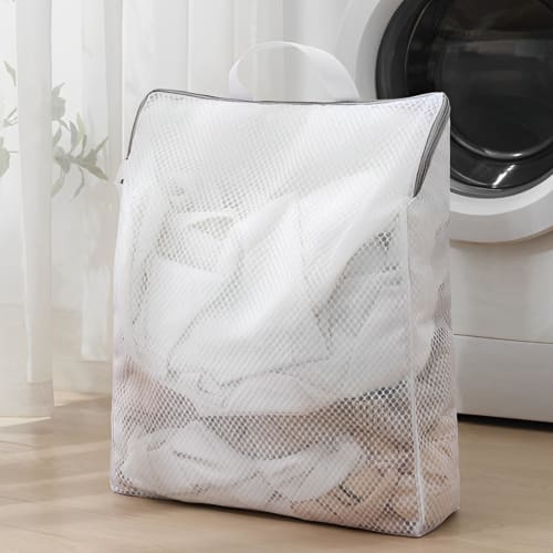 fogman Mesh Laundry Net, Freestanding Laundry Bag for Shoes and Underwear (Large, 40 X 50 X 10 Cm)