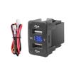 12-24V Dual USB Port Car Charger 4.2A Auto Fast Charging Adapter LED Display Voltmeter Car Kit for Honda
