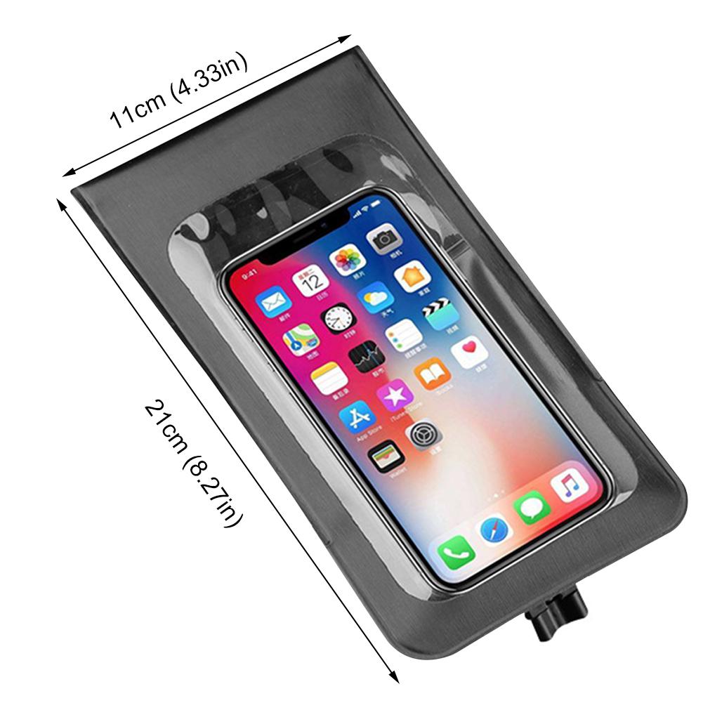 Waterproof Bicycle Handlebar Holder Bag Touch Screen Handlebar Phone Holder Bicycle Mobile Phone Holder for 4.7-6.5 Inch Phone