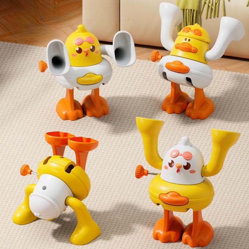 Ползающие детские игрушки 6 12 месяцев Катящаяся заводная утка Заводная игрушка для младенцев для времени на животике Ранние развивающие игрушки для младенцев Подарок