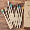 5PCS Wooden Tooth Brush Oral Soft Hair Bamboo Charcoal Toothbrush Soft Bristle Wooden Tooth Brush