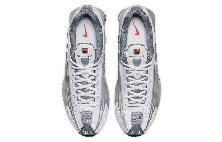 Nike Shox R4 Металлический Серебристый Космический Красный 2018 BV1111-100