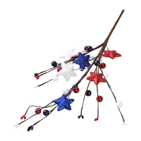 Искусственный стебель цветка тюльпана, ягодные пики в форме сердца для Дня святого Валентина, годовщины, цветочных букетов, свадьбы, домашнего декора