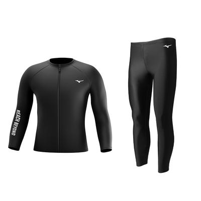 Mizuno Купальный костюм из двух предметов, длинные брюки, длинные рукава, брюки с девятью точками, защита от солнца, не смущающий костюм для дайвинга и серфинга, мужские купальные костюмы N2CBB103-TZA