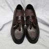 Italian Style Men's Tassel Loafers Genuine Leather Snake Pattern Slip On Wedding Party Office Dress Shoes for Men Casual Loafers