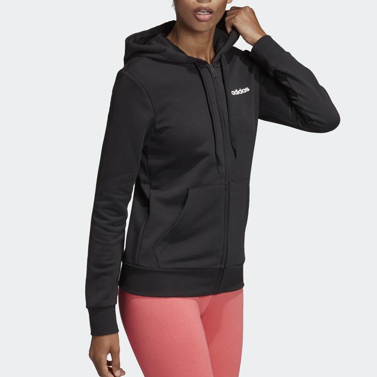 adidas Тренировочная куртка с капюшоном унисекс верхняя одежда черный DP2414