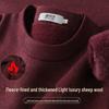 SNOWFLYING Men's Plush Wool Blend Pullover Sweater