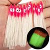 10 Pcs Luminous Fishing Bait Fishing Tool Octopus Rubber Soft Bait Squid Skirt Tuna Swordfish Catfish Auxiliary Bait Accessories