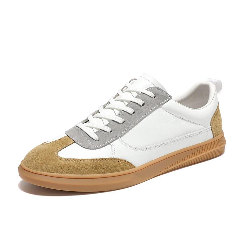 Luxury Brand Men's Casual Sneakers Genuine Leather Vulcanized Shoes Comforthable Male Tenis Masculino Outdoor Mens Casual Shoes