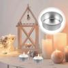10Pcs Candle Making Containers Home Decor Iron Reusable Candle Molds DIY Candle Holder Tealight Cup Tealight Tins