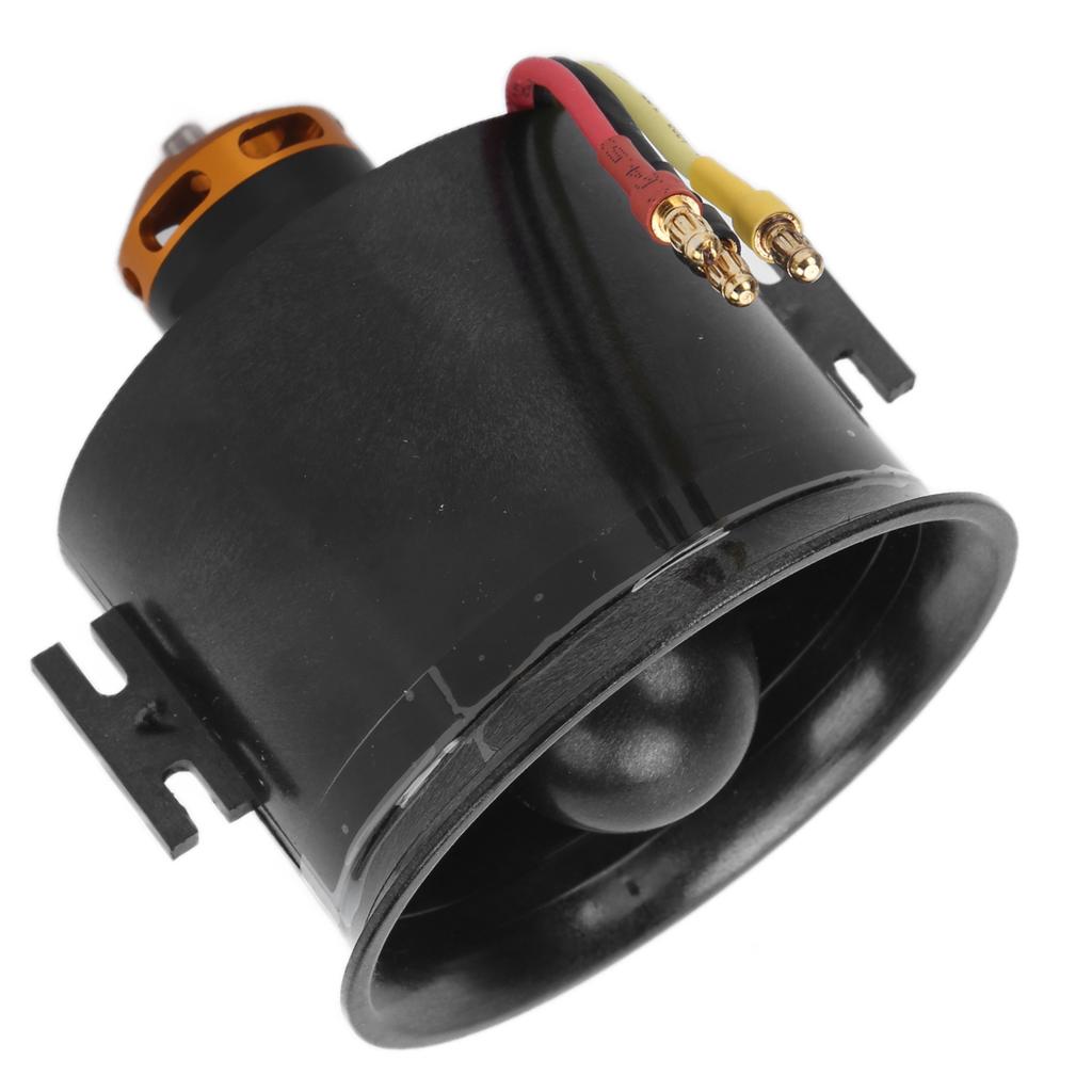 70мм 6-лопастной канальный вентилятор EDF с бесколлекторным двигателем QF2827 KV3800 для радиоуправляемых самолетов