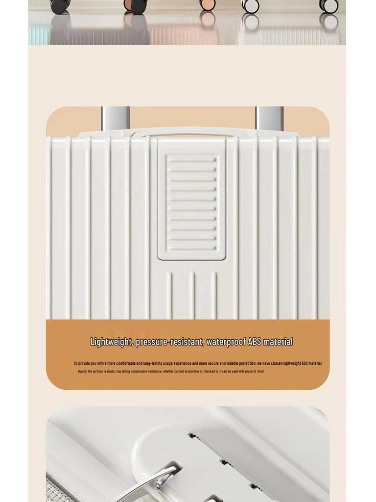 Ретро чемодан на колесиках с универсальными колесами и кодовым замком - Прочный, большой вместимости для женщин, мужчин, студентов