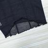European Style Women's Sexy Round Neck Long Sleeve Mesh See-Through Cropped Top, 2026 Collection.