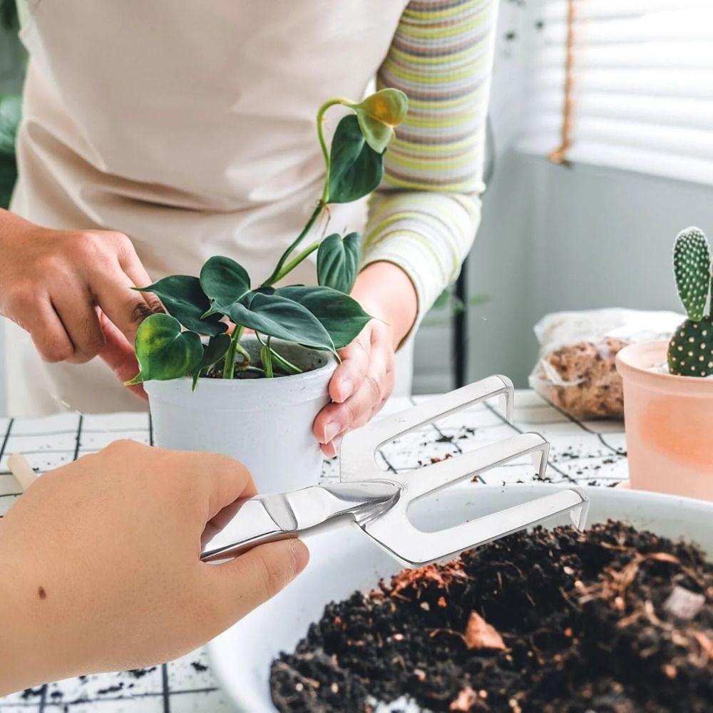 Ручной культиватор из алюминиевого цинкового сплава, многофункциональный набор садовых инструментов, садовые грабли, посадка цветов