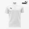 Galleria Puma Team Goal Casual Polo ShorT Sleeve CoTTon T shirT whiTe