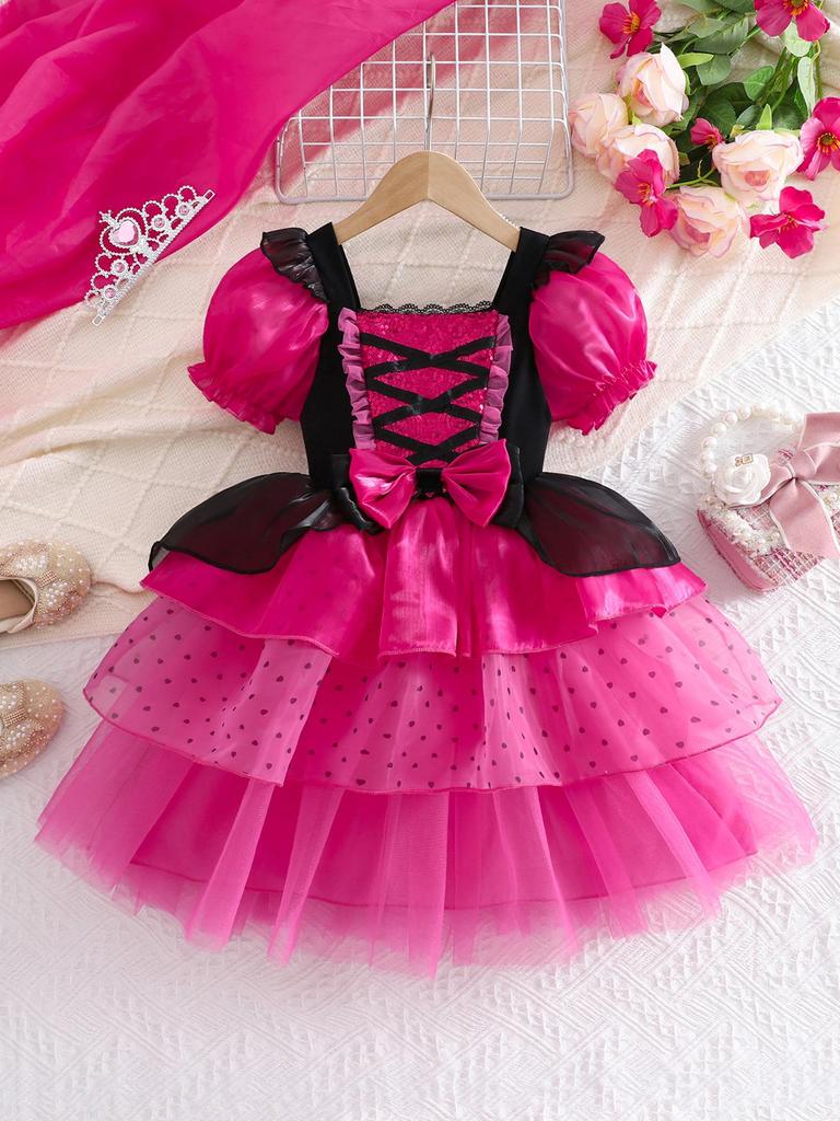 Девичье фиолетовое летнее платье принцессы Лолиты на Хэллоуин