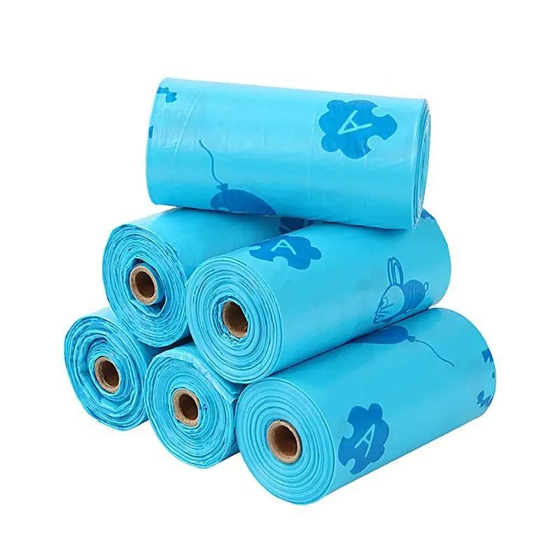 12/16 рулонов пакетов для утилизации подгузников с диспенсером, устойчивые к разрыву, непроницаемые для запаха, мешки для уборки, портативные принадлежности для малышей для детского сада