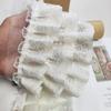 Трехслойный 3D плиссированный шифон с вышивкой кружева DIY детские манжеты для платья, подол юбки, пушистая накидка на диван, отделка, швейные принадлежности