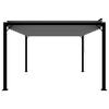 vidaXL Pergola mit Lamellendach 3x4 m Anthrazit Stoff und Aluminium
