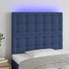 VidaXL LED Headboard Bedroom Furniture Single Bed Accessory Headboard Bed Frame Interior Blue 3122846