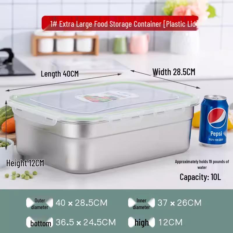 Sweet & Elegant Extra Large 316 Stainless Steel Food Storage Container