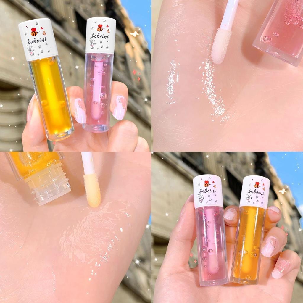 Honey Lip Oil Moisturizing and Hydrating Repair Lighten Lip Lines Lip Gloss Anti-cracking Lip Balm Waterproof Lipstick Long-lasting Set Makeup