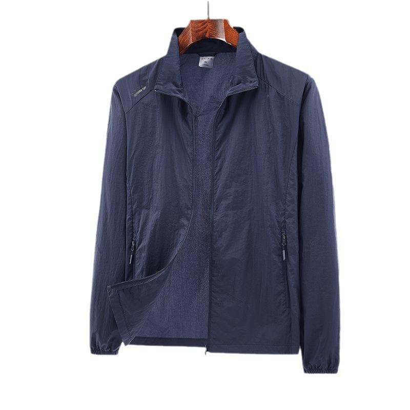 Ice Silk Cool Sunscreen Summer New Anti-ultraviolet Fishing Sun-protective Clothing Men's Thin Jacket Coat