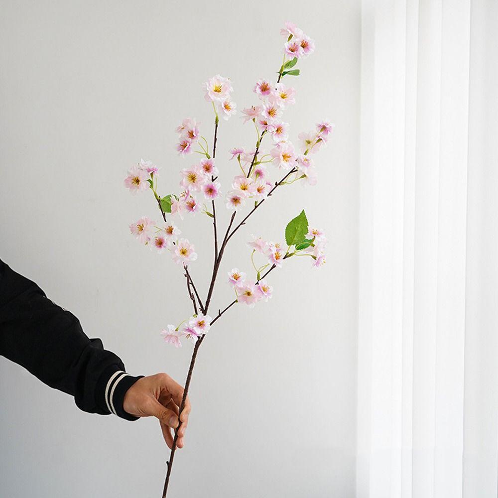 90см Искусственные ветки цветущей вишни Пластиковый искусственный цветок Шелковая цветущая вишня День святого Валентина