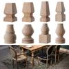 European Style Accessories Furniture Foot Legs Vintage Wood Carved Cabinet Seat Feets Home Decor
