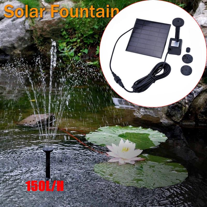 Hot! Solar Powered Fountain Pump, 7V Energy-Saving Submersible Solar Water Pumps For Garden Pond